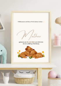 Geburtsdaten Poster