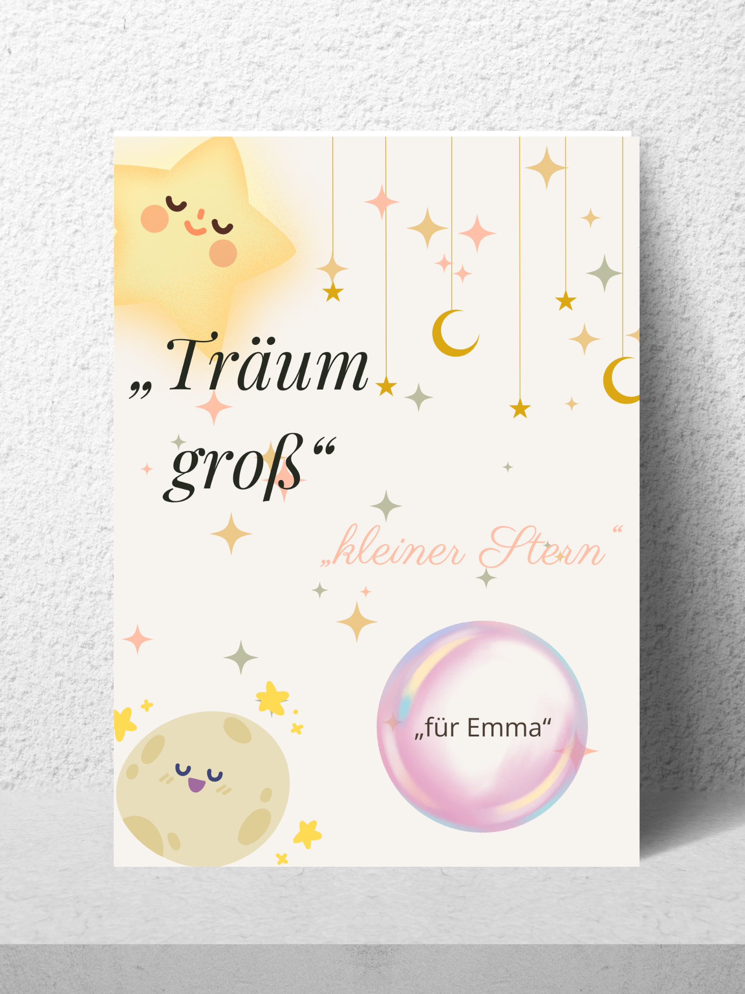 Träum groß, kleiner Stern Poster|Digitaler Download|